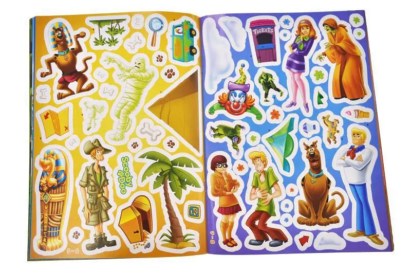 Стикербук IDEYKA Scooby-Doo: Пригоди Скубі, альбом для наклейок з персонажами мультфільму (SBL0001) - фото 4