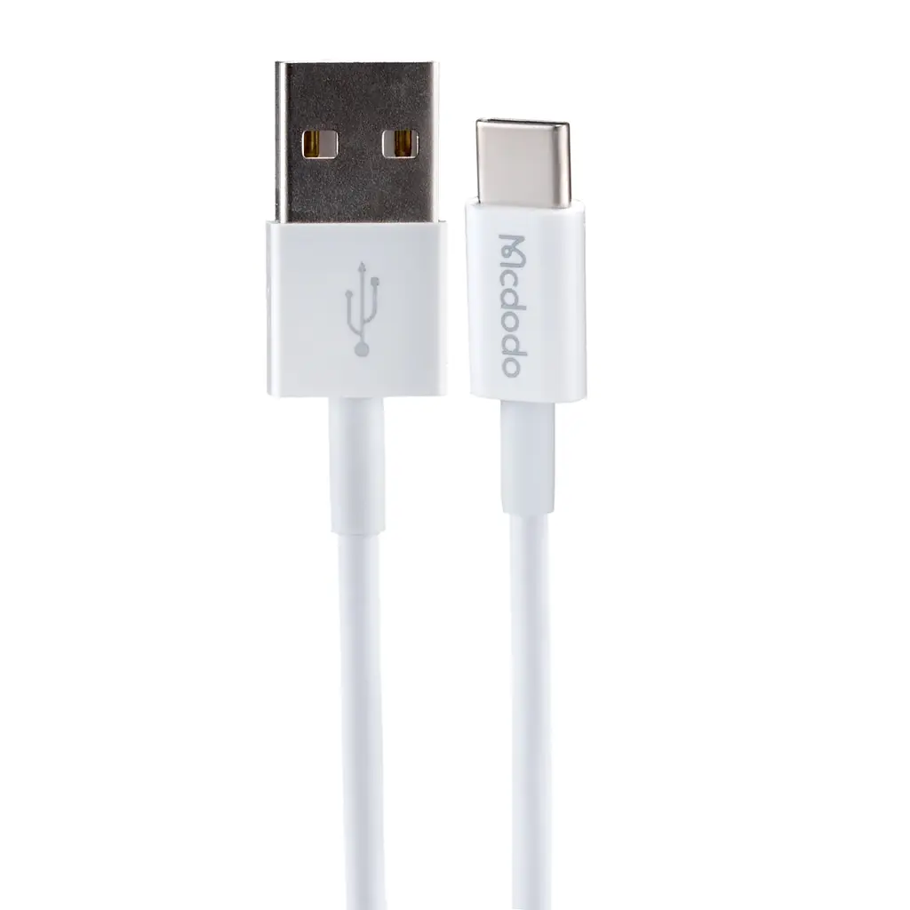 МЗП McDodo Dual USB Charger ( EU Plug ) + Type-C Cable 1m Travel Set CH-6721 White - фото 3