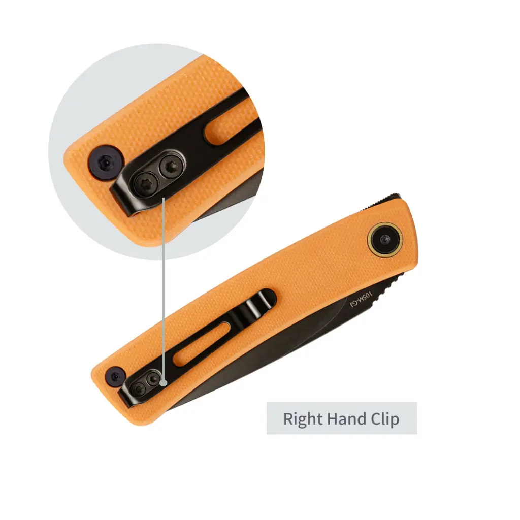 Ніж SRM Air, Orange G10, Black Stonewash (105M-GJ) - фото 12
