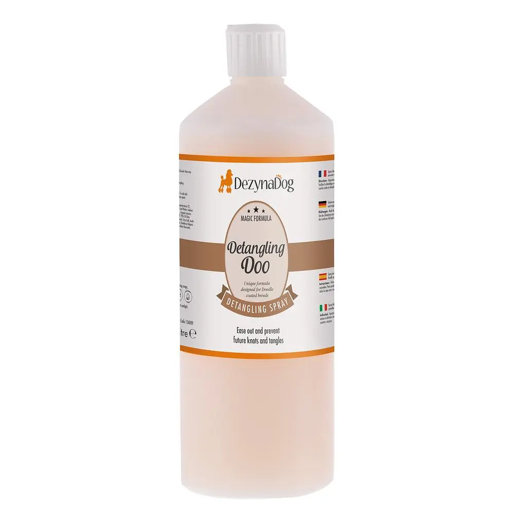 Спрей Dezynadog Detangling Doo Spray для розплутування ковтунів та вузлів призначений для шерсті породи Doodle 1л арт. 126089
