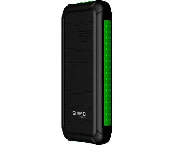 Телефон Sigma mobile X-style 18 Track захищений чорний із зеленим (4827798854433) - фото 3