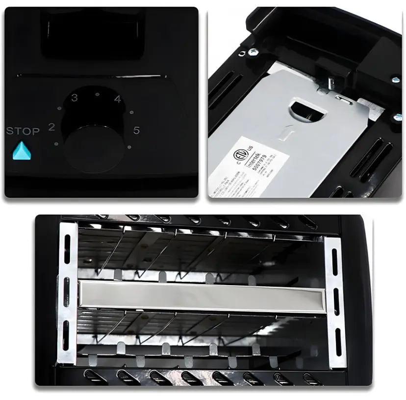 Тостер електричний BITEK BT-263 1000W Black - фото 2
