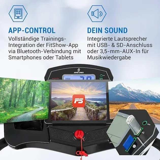 Беговая дорожка Capital Sports Pacemaker F100 (10033780) - фото 4