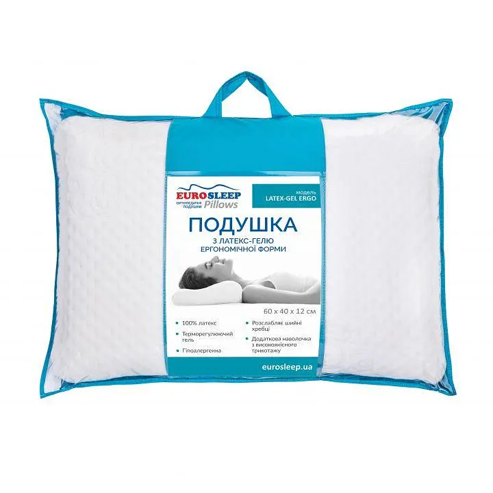 Подушка Eurosleep Latex Gel Ergo - фото 3
