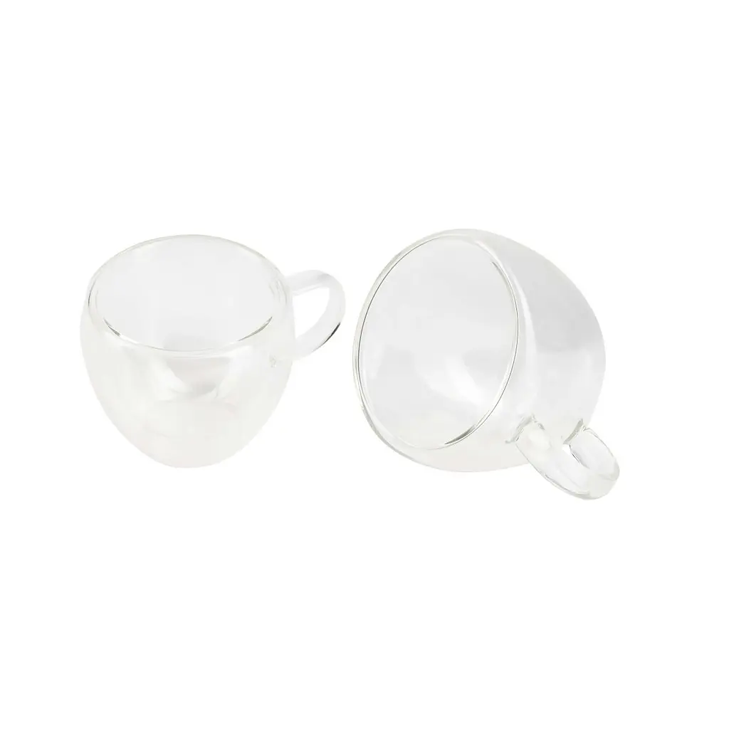 Набір склянних чашок Bergner Coffee & tea lovers 100 мл 2 шт (BG-20114-MM) - фото 4