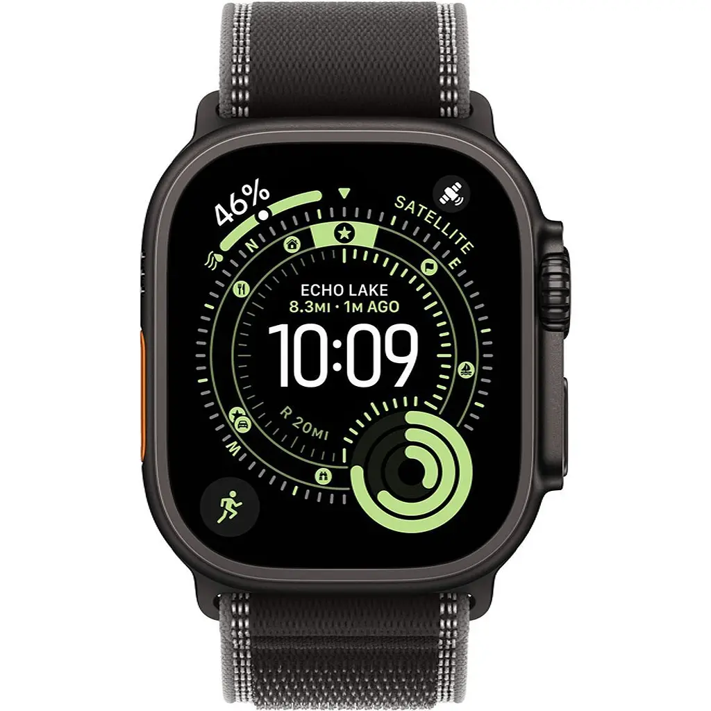 Смарт-годинник Apple Watch Ultra 3 49mm Black Titanium Case with Black/Charcoal Trail Loop S/M (MF1D4) [145339] - фото 2
