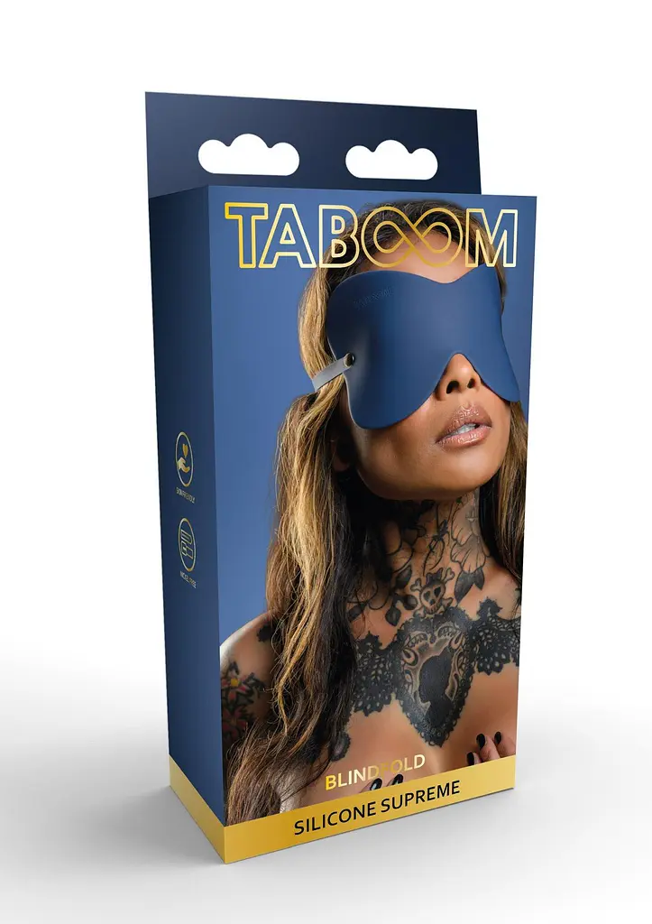 Маска на глаза Taboom Silicone Supreme Blindfold синий - фото 3