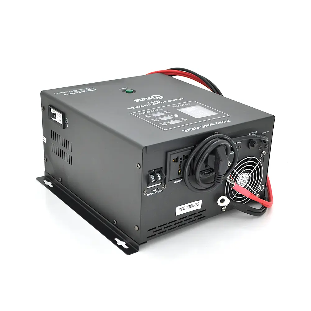 Гібридний інвертор Europower RTSWm-MPPT-2000LCD, 1400W, 24V, струм заряду 10A, 140-275V, MPPT (20/40А, 30-90Vdc) - фото 2