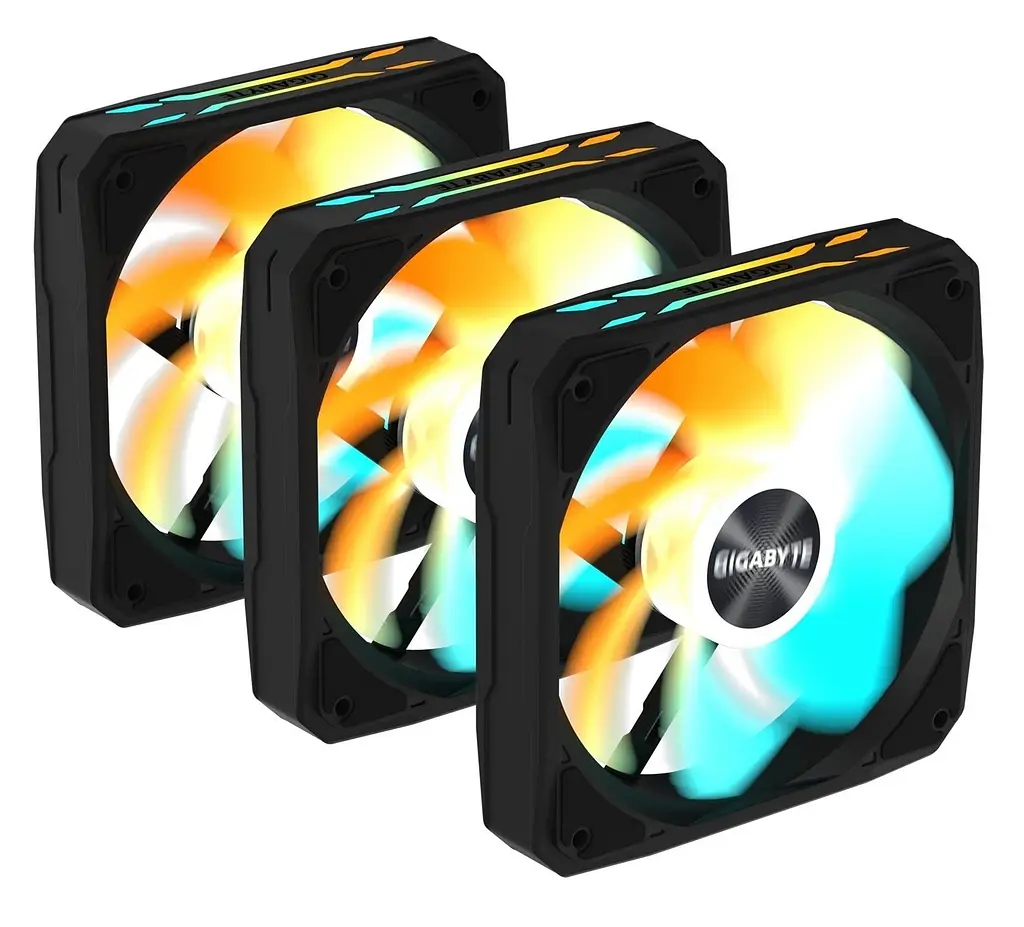 Вентилятор Gigabyte EZ Chain RVS Fan 120 3-Pack Black (GP-GBT EZRVSFAN1203) - фото 5