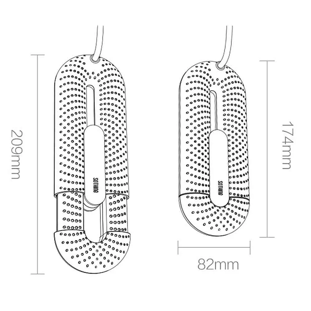 Сушарка для взуття з таймером Xiaomi Sothing Stretchable Shoe Dryer (DSHJ-S-2111) White - фото 5