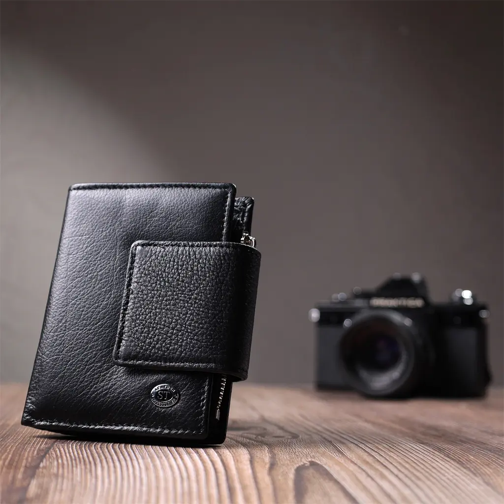 Жіночий шкіряний гаманець ST Leather 9.5х12х2 см acs0029417 - фото 9