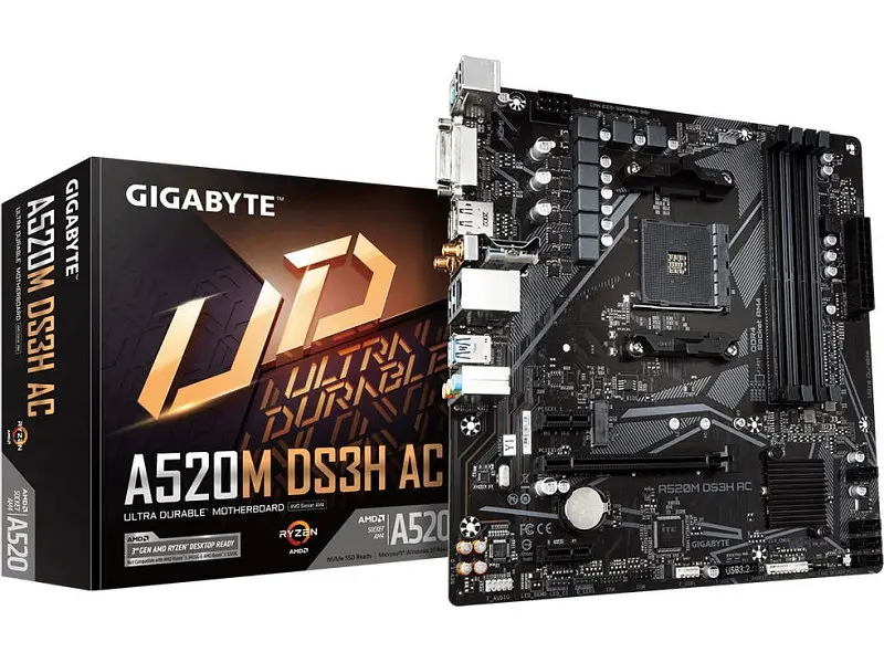 Материнська плата Gigabyte A520M DS3H AC - фото 4
