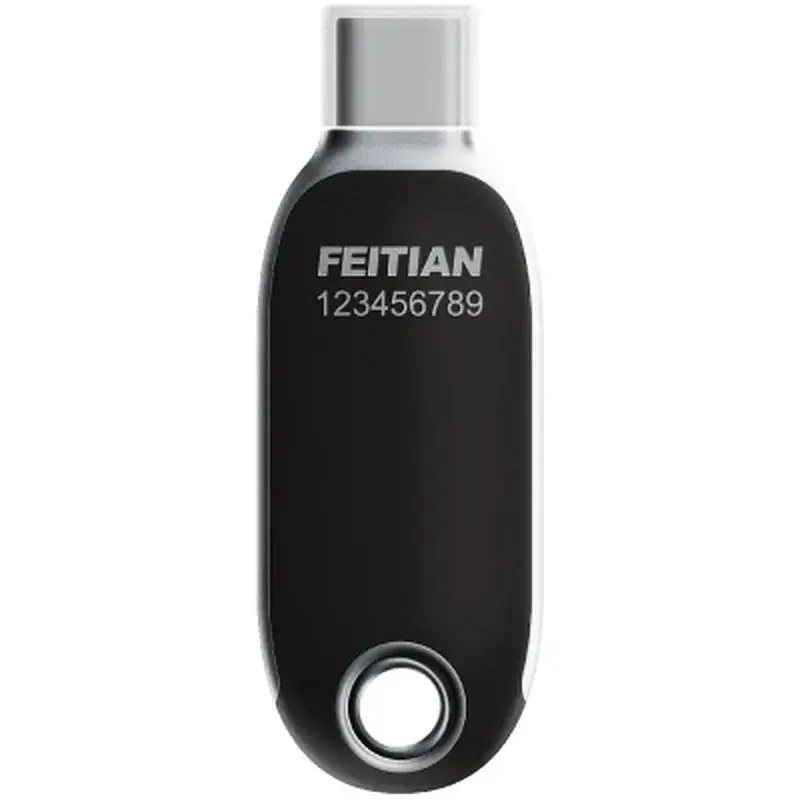 Апаратний ключ безпеки Feitian FIDO FT-K40+, USB Type C, NFC, K40 Plus-NFC (FT-K40+) - фото 2