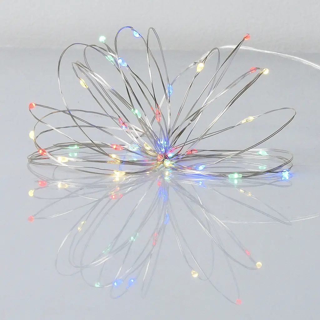 Електрогірлянда Yes! Fun Нитка на мідному дроті 40 LED різнокольорова 4 м статична (975029) - фото 3