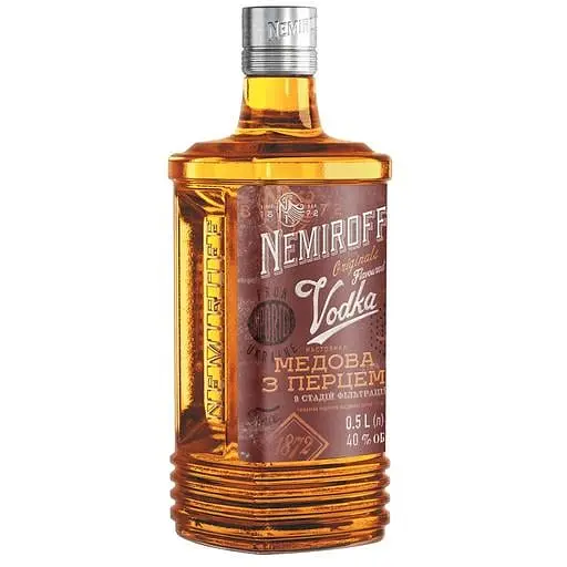 Уцінка. Настоянка Nemiroff Originals Українська медова з перцем 40% 0.5 л - фото 3