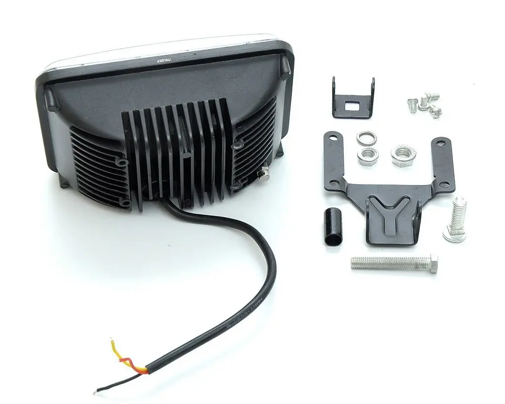 Додаткова LED фара 75W (15W x 5) 10-30V / 170x105x80 мм (Yellow 01-75) - фото 2