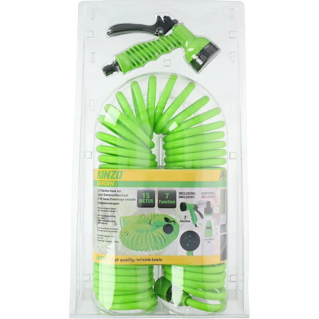 Уцінка. Набір Шланг для поливу Kinzo Garden з розпилювачем та конектором 15 м  - фото 3