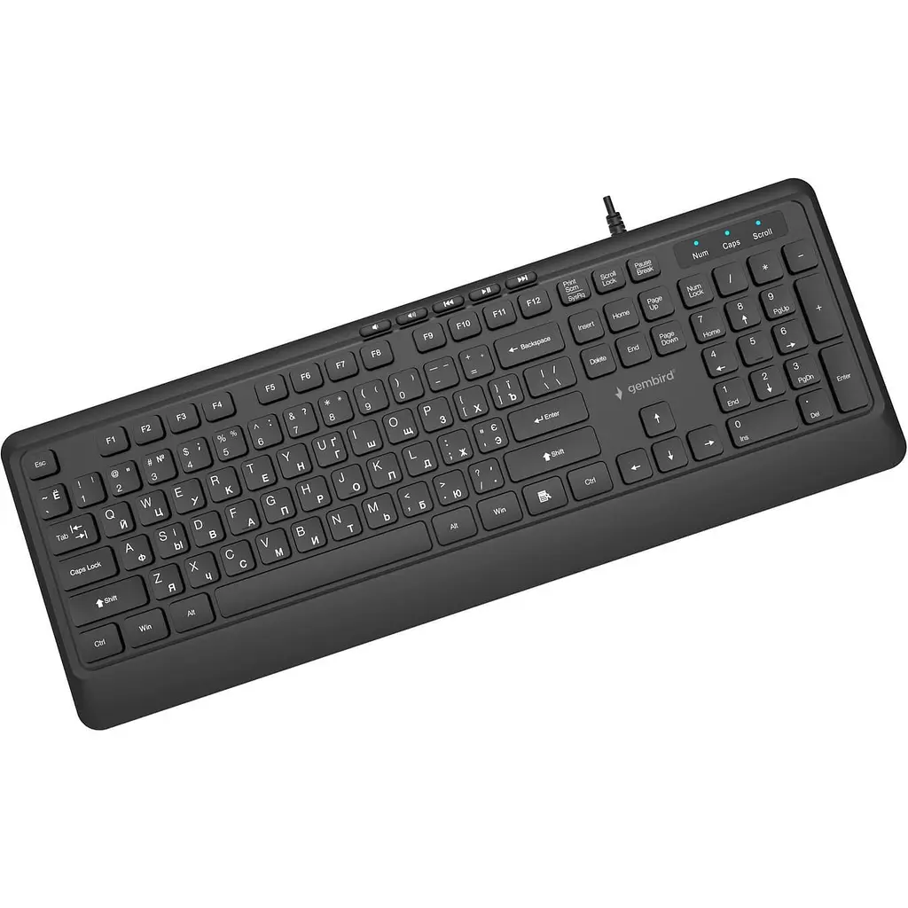 Клавіатура Gembird KB-MCH-05-CYRL Black (KB-MCH-05-CYRL) - фото 3