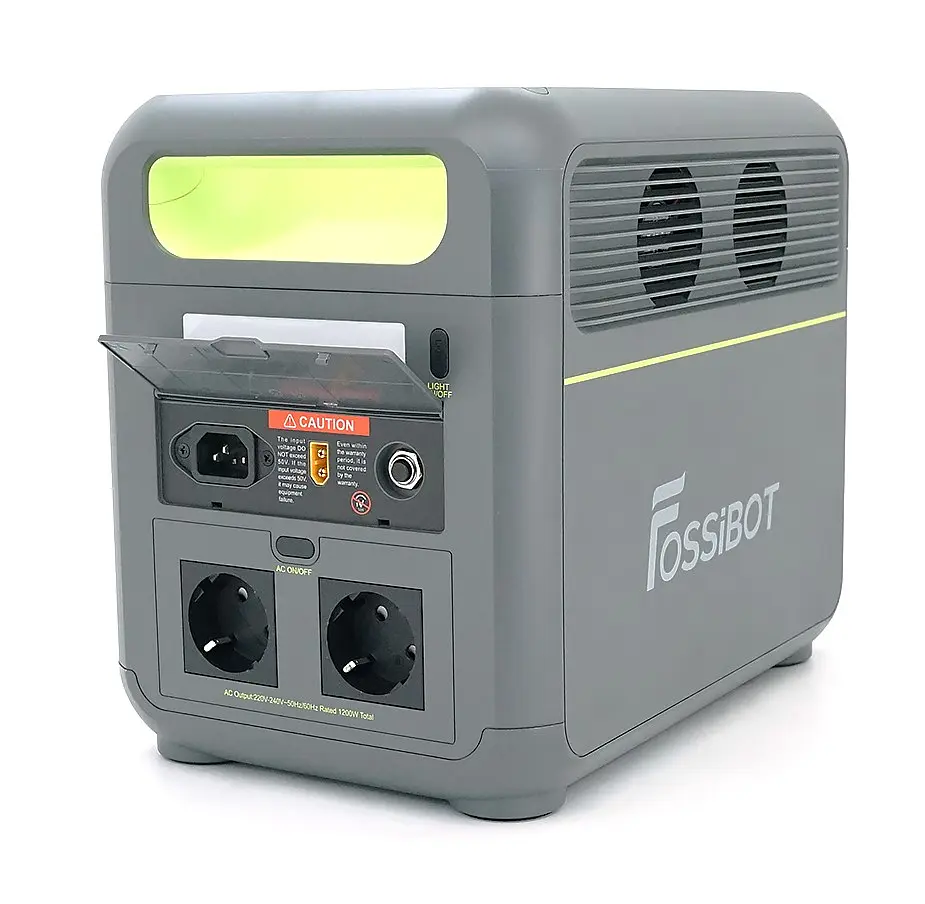 Портативна зарядна станція FOSSiBOT F-1200 1200 W 1024 Wh LiFePO4, BMS, UPS, MPPT 200W max, XT60-12V/30А - фото 4