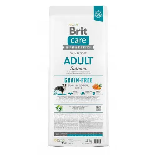 Сухий корм Brit Care Dog Grain-free Adult для собак малих і середніх порід, беззерновий з лососем, 12 кг - фото 5