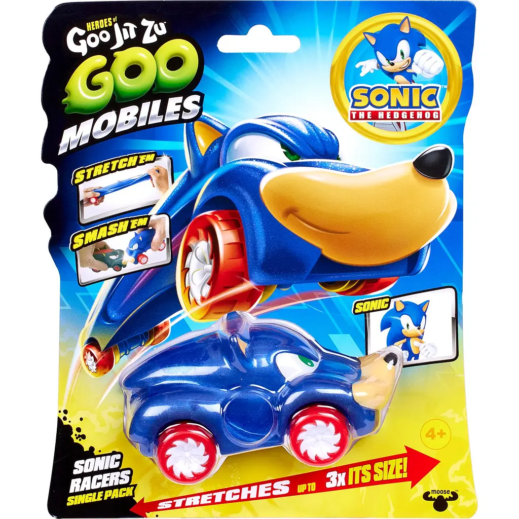 Фігурка що розтягується GooJitZu Heroes of Goo Jit Zu Goo Mobiles Sonic (123651) - фото 4