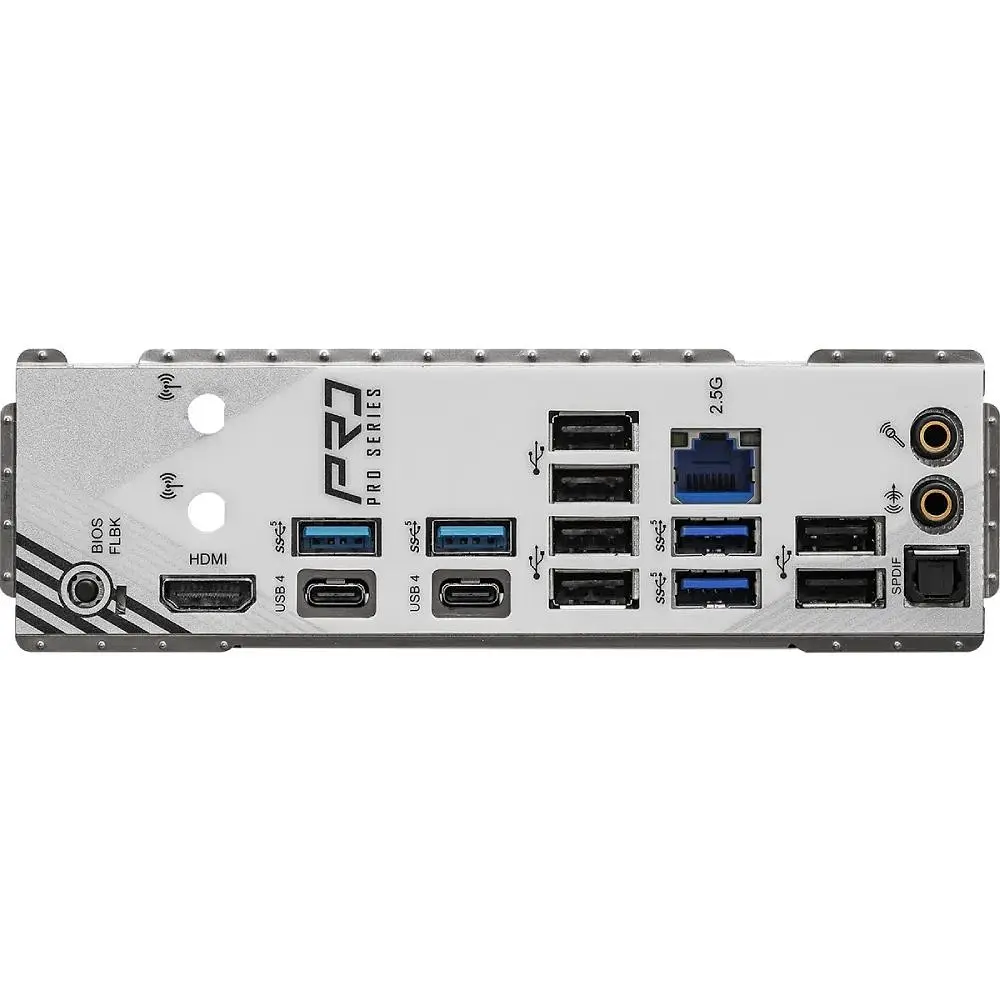 Материнська плата ASRock X870 PRO RS (AM5/X870, 4xDDR5, 2xPCIex16, HDMI/USB4, 4xSATA, 3xM.2, 2.5GLan, ATX) - фото 4