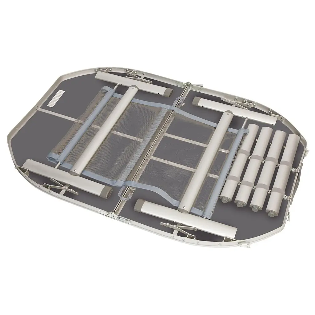Складной стол Bo-Camp Case Model Oval 120x80 cm Grey (1404415) - фото 2