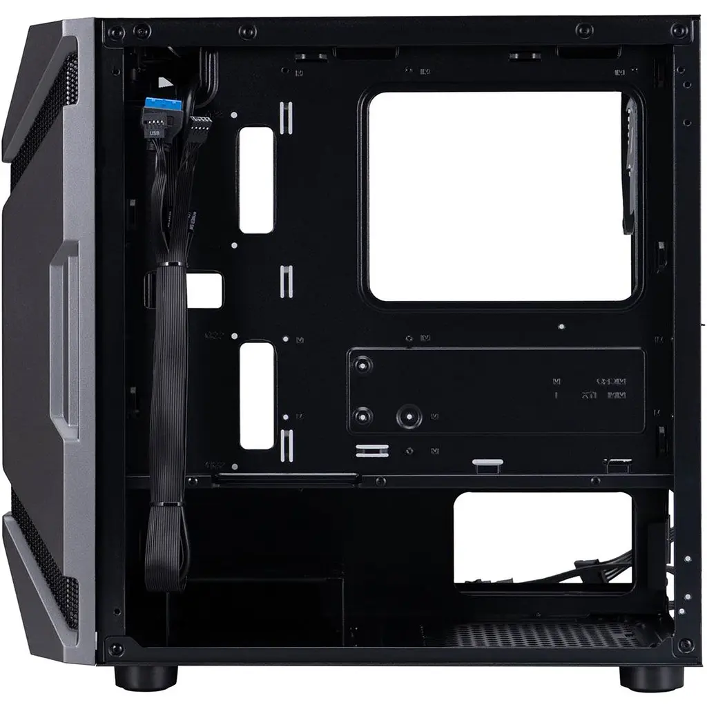 Корпус 1stPlayer D3-A-BK-1F7-14-1F7 Black [146454] - фото 5