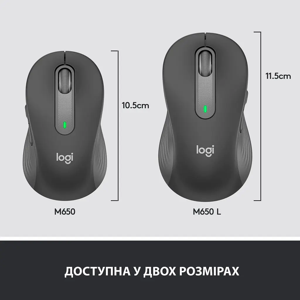 Миша Logitech Signature M650 USB Graphite (910-006253) - фото 8