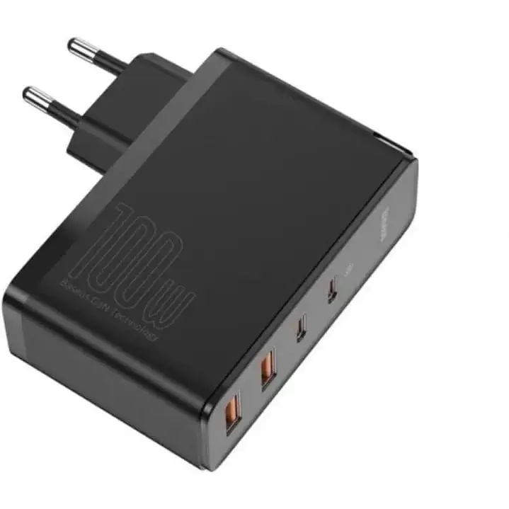 Зарядний пристрій Baseus 2xUSB 100W GaN 2xUSB-C + 2xUSB-A (CCGAN2P-L01) - фото 3