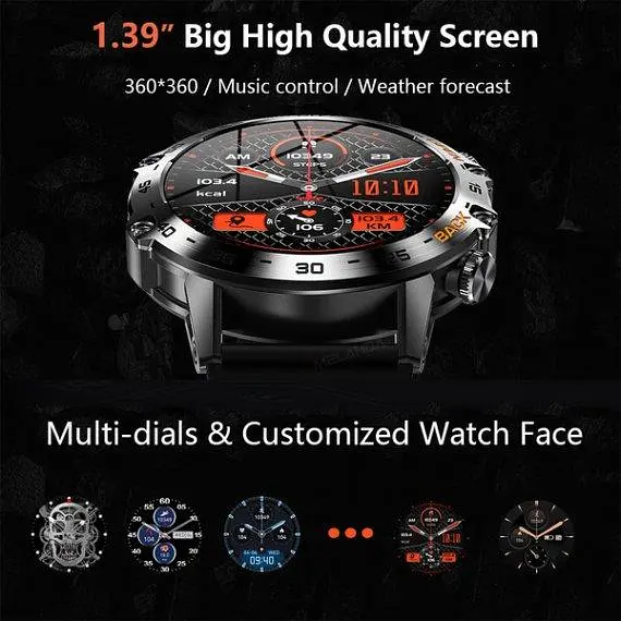 Годинник розумний Smart Delta K52 2 ремінці Чорний (2113177367) - фото 4
