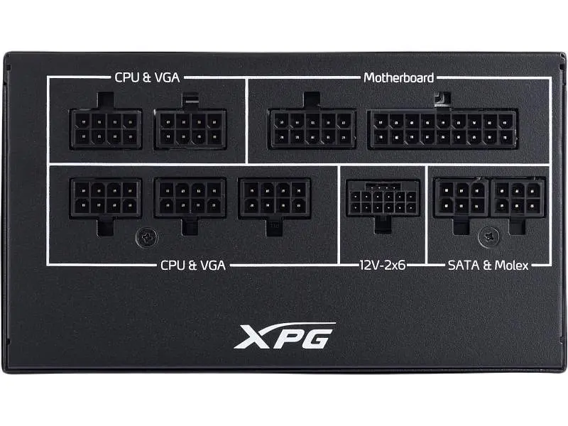 Блок живлення ADATA XPG Core Reactor II VE 850W Black (COREREACTORIIVE850G-BKCEU) - фото 4