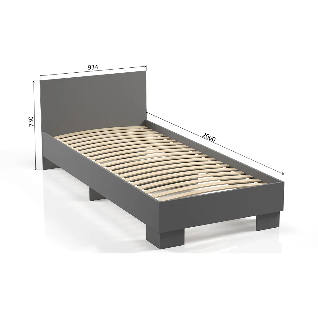 Ліжко Orange-Line Тіна 90 Сірий графіт - фото 2