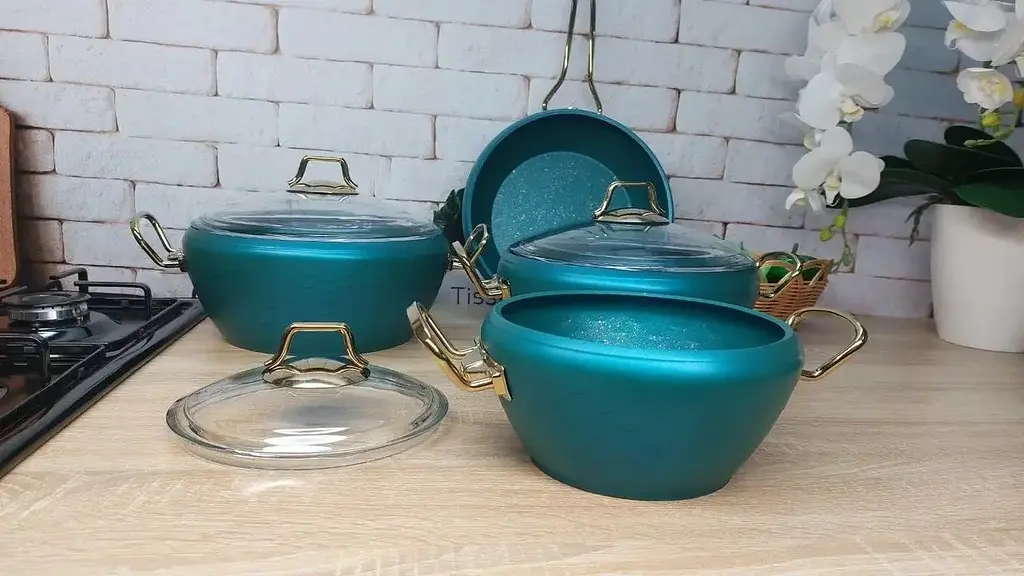 Набір посуду O.M.S.Collection 3058G Mentol 7 предметів - фото 7