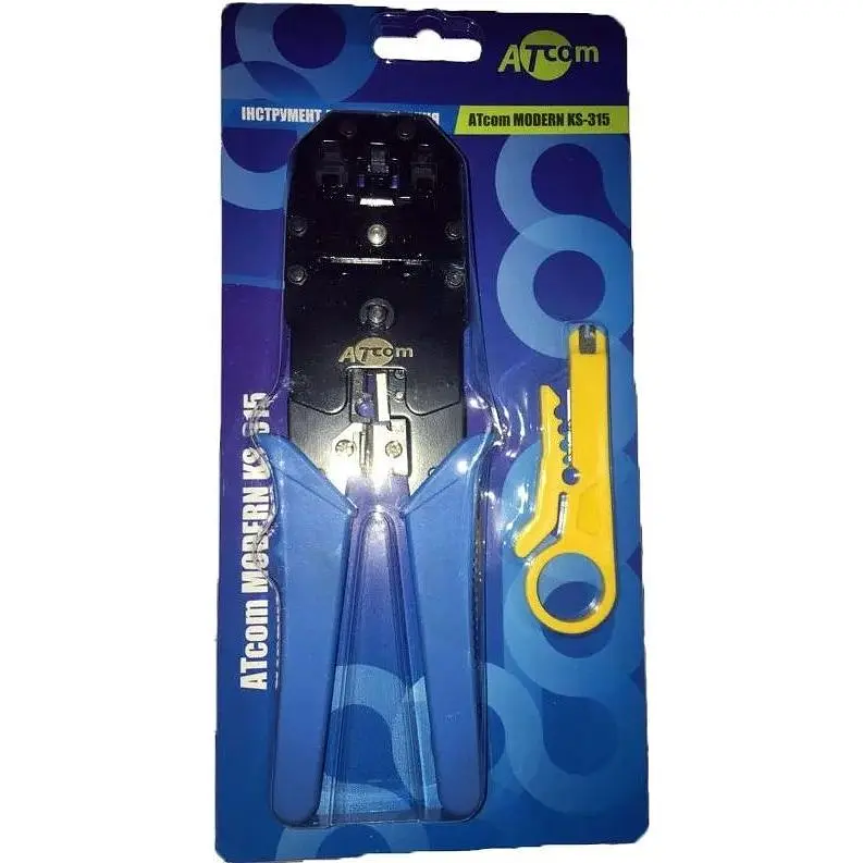 Інструмент обтискний ATcom KSModern KS-315 (RJ45 / RJ11) (9147) - фото 2