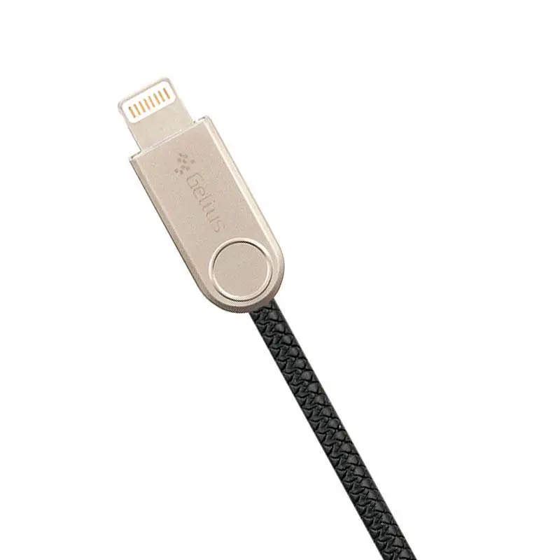 USB кабель Gelius Pro Nylon Lay 2A Apple Black Lightning - фото 2