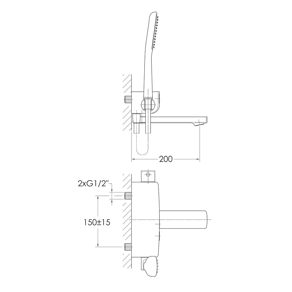 Змішувач для вани Imprese Smart Click ZMK101901040 Хром - фото 2