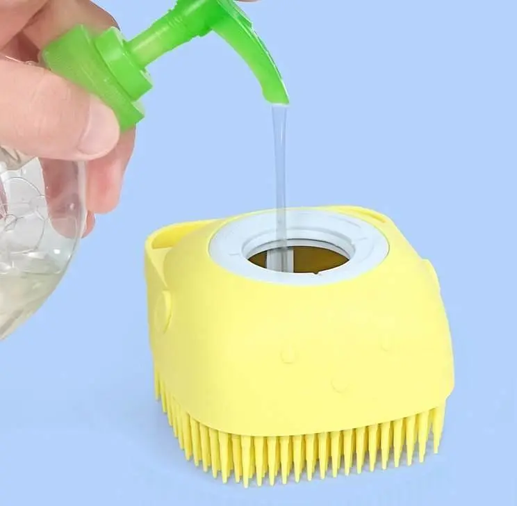 Силіконова масажна щітка мочалка — Silicone Massage Bath Brus - фото 3