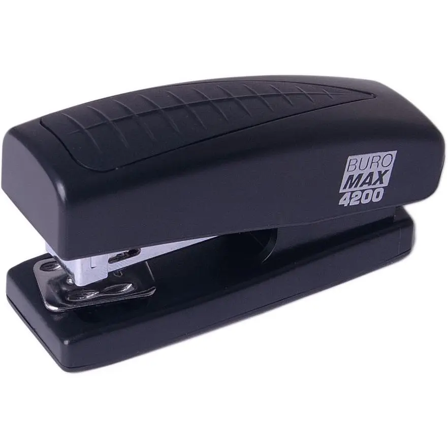 Степлер Buromax пластиковый №24/6, 26/6, 20 листов черный (BM.4200-01) - фото 2