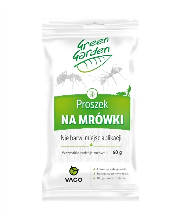 Порошок (гранули) від мурах Vaco Green Garden 60 г для дому, саду та подвір'я