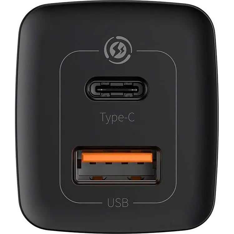 Мережевий зарядний пристрій Baseus GaN2 Lite Quick Charger C+U 65W Black [CCGAN2L-B01] [106056] - фото 4