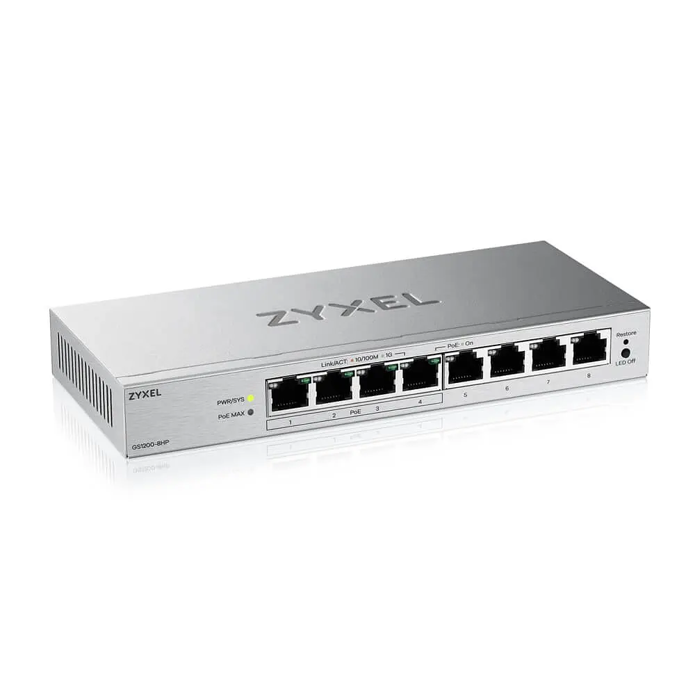 Комутатор Zyxel GS1200-8HP v3 (GS1200-8HPV3-EU0101F) - фото 3
