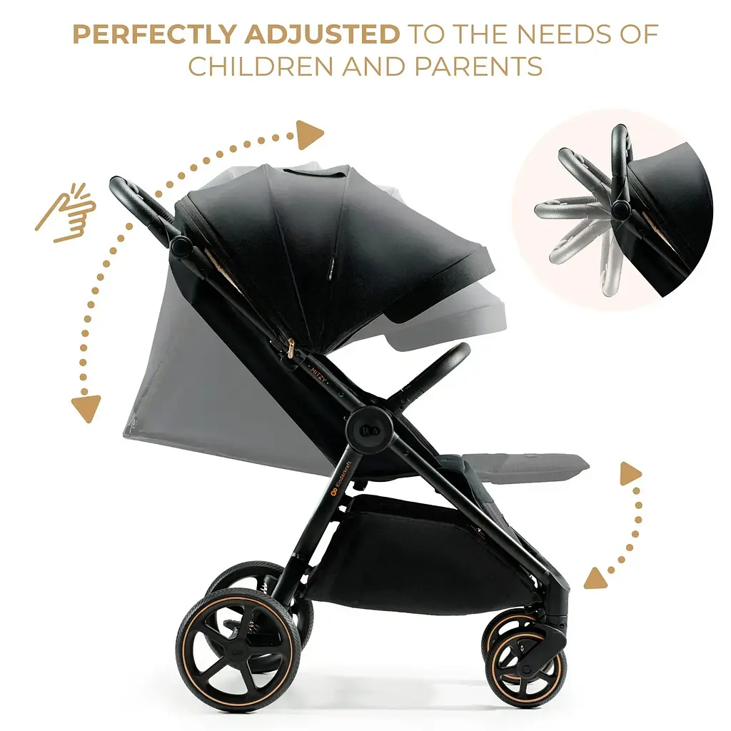 Прогулянкова коляска Kinderkraft Mitzy Ink Black (KSMITZ00BLK0000) - фото 5