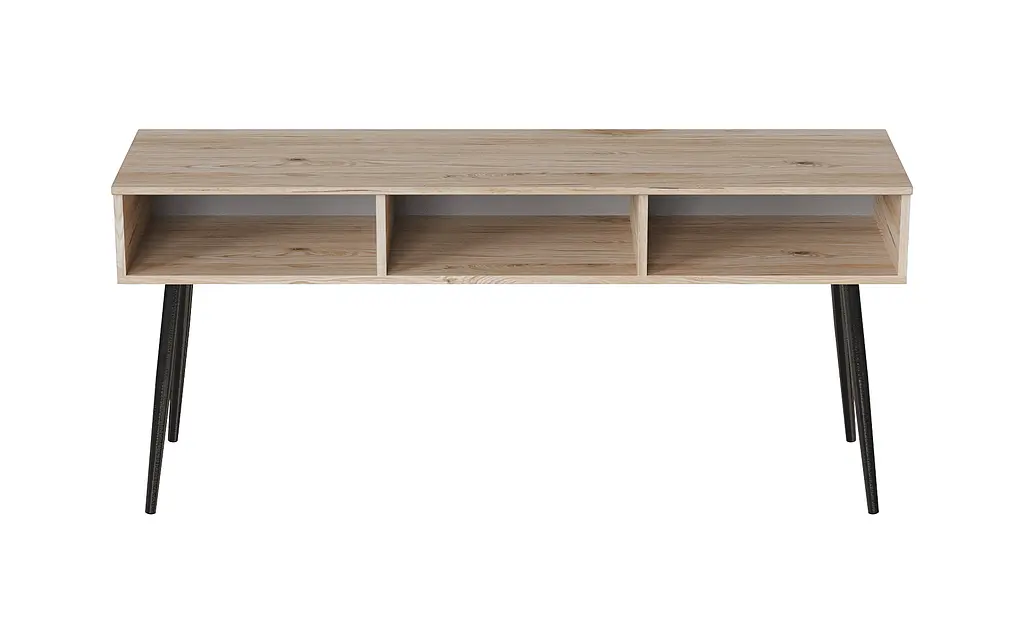 Тумба под телевизор Кентукки Ferrum-decor 45x139x38 Черный металл ДСП Дуб Сан-Марино 16 мм (FRD-106732) - фото 3