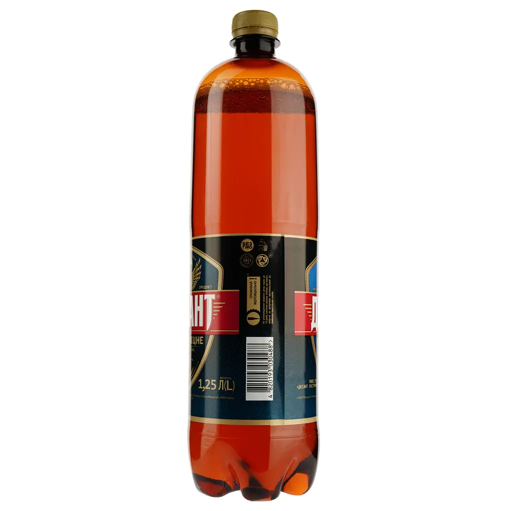 Пиво Десант Экстракрепкое, светлое, 8%, 1,25 л (686653) - фото 2