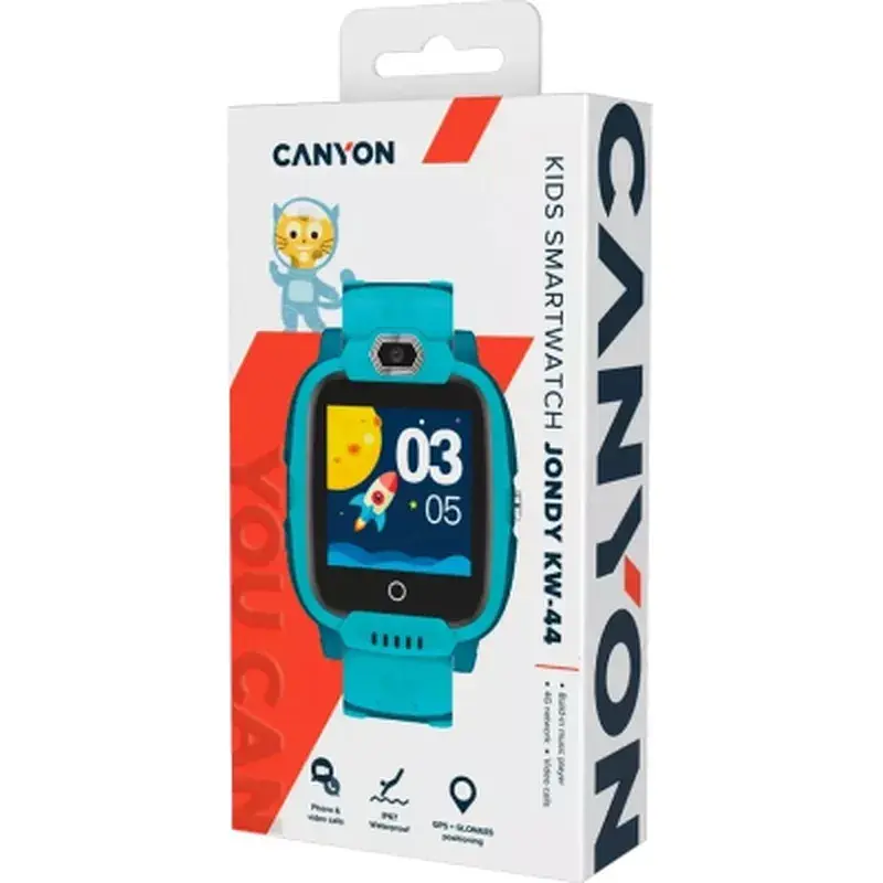 Смарт-годинник Canyon CNE-KW44GB Jondy KW-44, Kids smartwatch Green (CNE-KW44GB) - фото 4