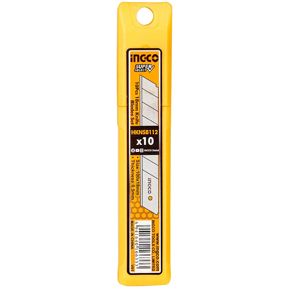 Леза для ножів сегментовані Ingco Super Select 18х100 мм 10 шт (HKNSB112) - фото 2