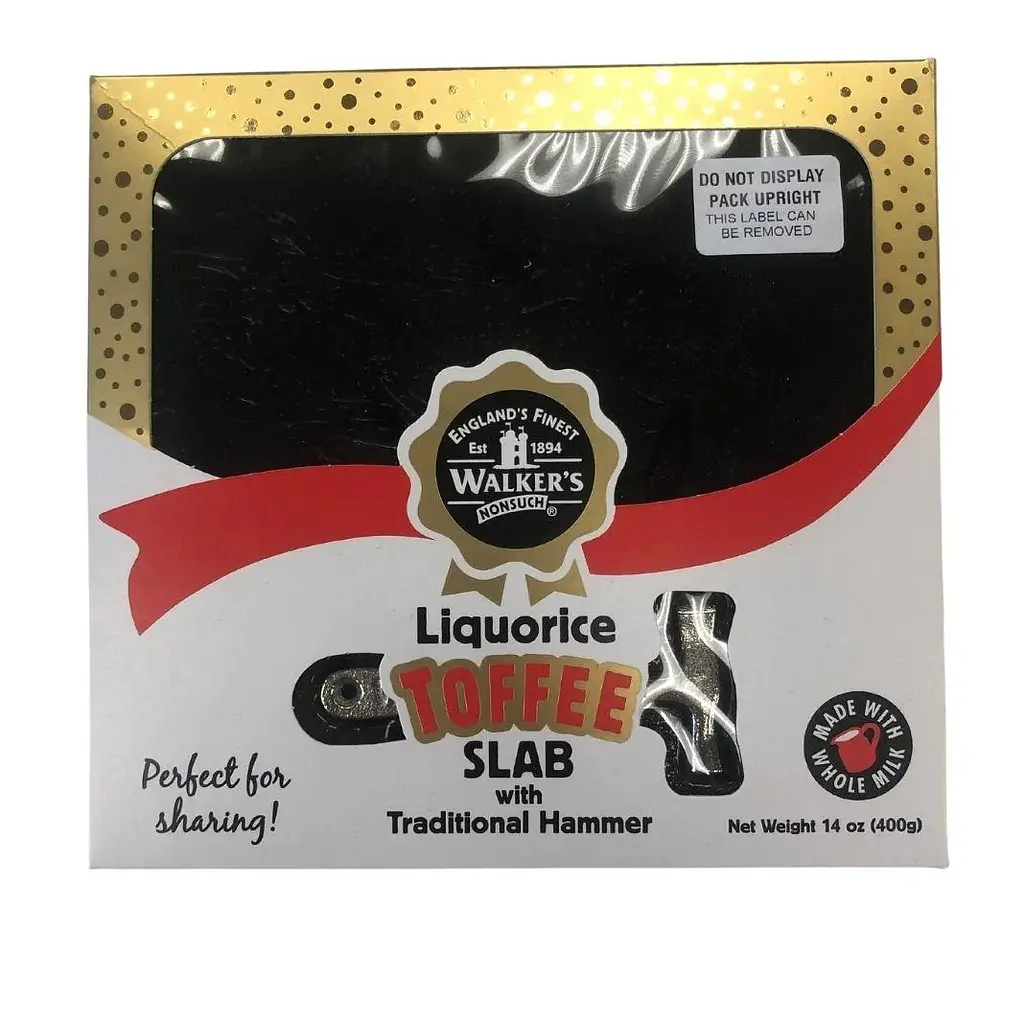 Лакриця Walker's Nonsuch Liquorice Toffee Slab With Hammer 400g