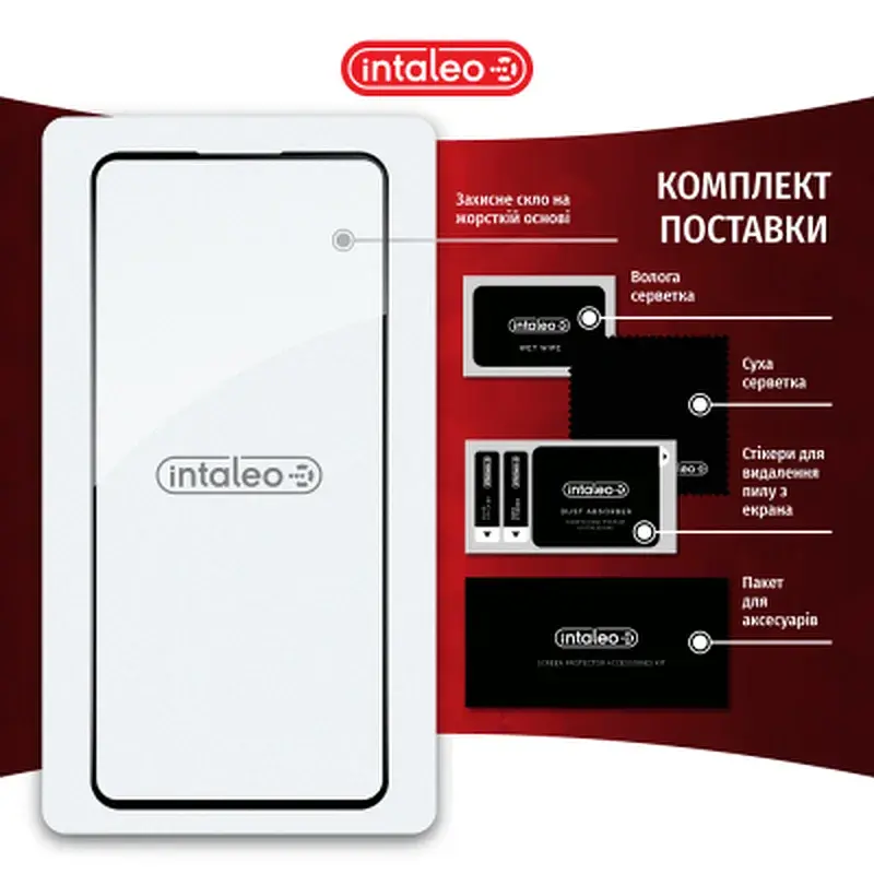 Скло захисне Intaleo Full Glue Xiaomi 13T Pro Black (1283126582622) - фото 8