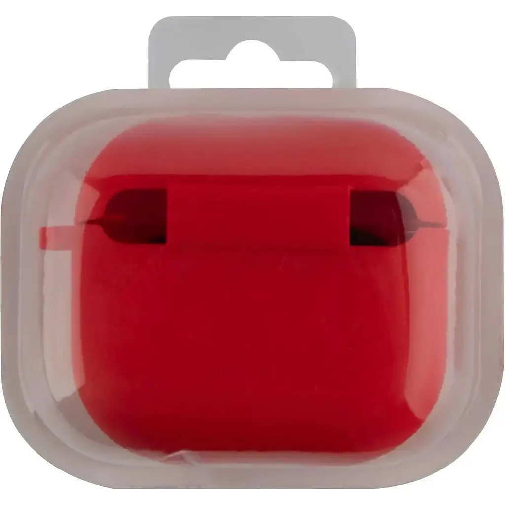 Чехол для наушников AirPods 3 Silicone Case Red [64292] - фото 2